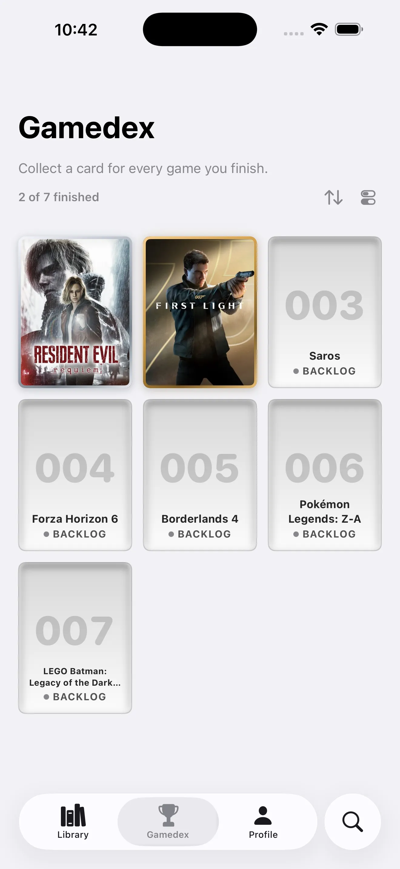 Your Gamedex