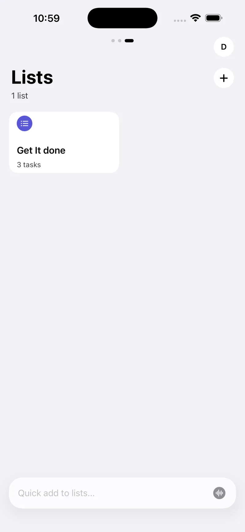 Lists when you want them